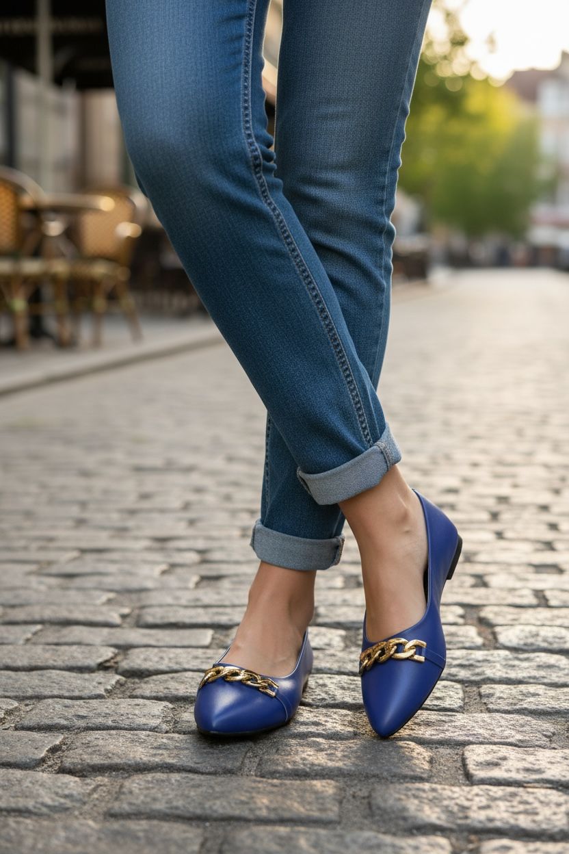 Sapphire chain Flats