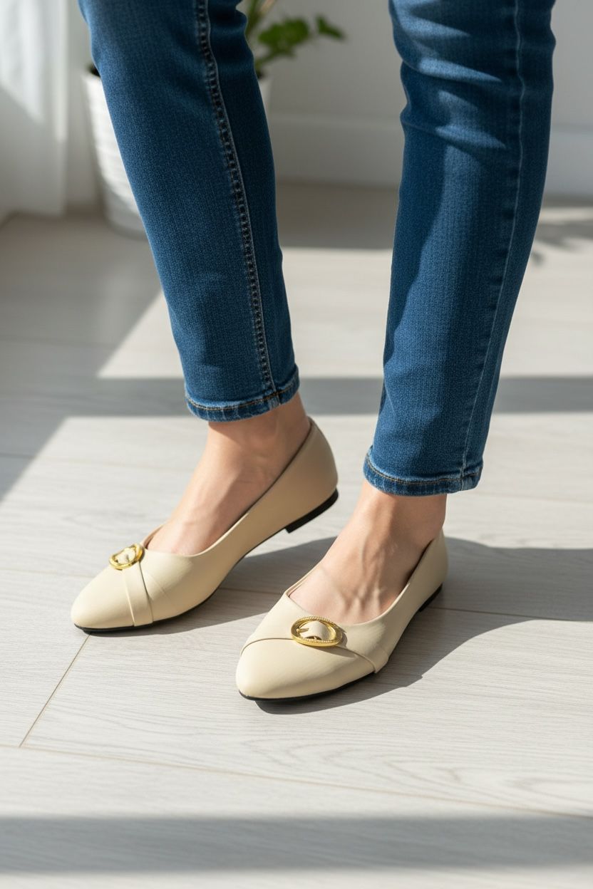 Vanilla elegance flats